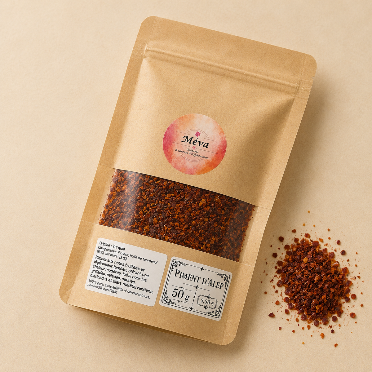 Coffret « Riz Afghan au Poulet » (Prêt à cuisiner) - 750g – Sélection Méva