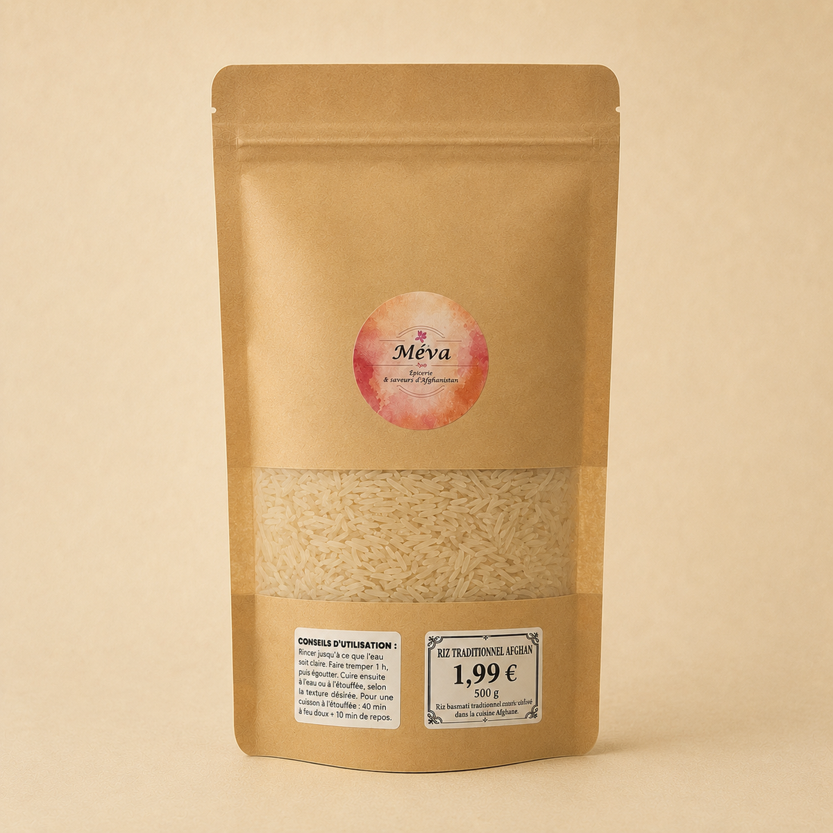 Riz Basmati Afghan - 500g – Sélection Méva