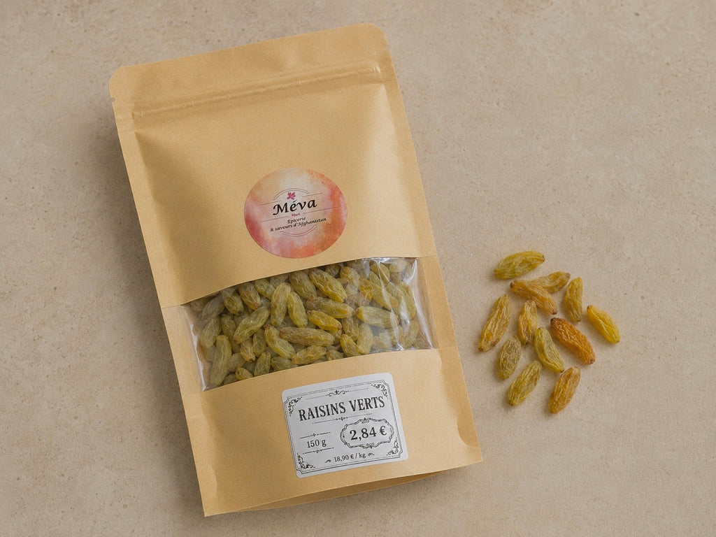 Raisins secs verts "Shangal Khani" - 150g – Sélection Méva