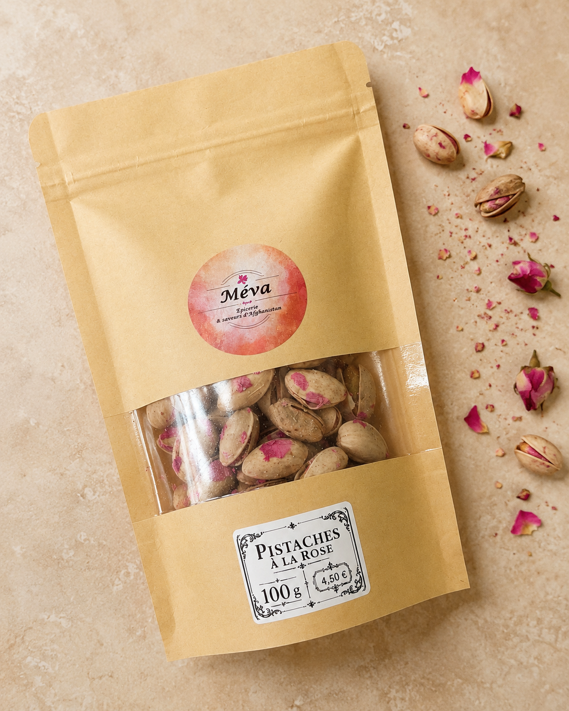 Pistaches à la Rose et à la Cardamome - 100g – Sélection Méva