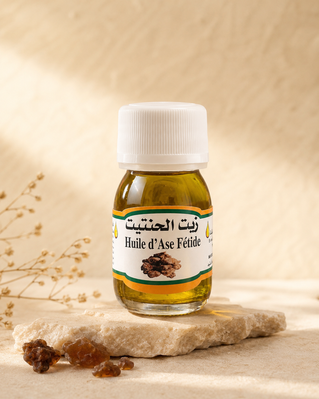 Huile d’Ase Fétide 100% Naturelle – Oum Chaimaa (10 ml)