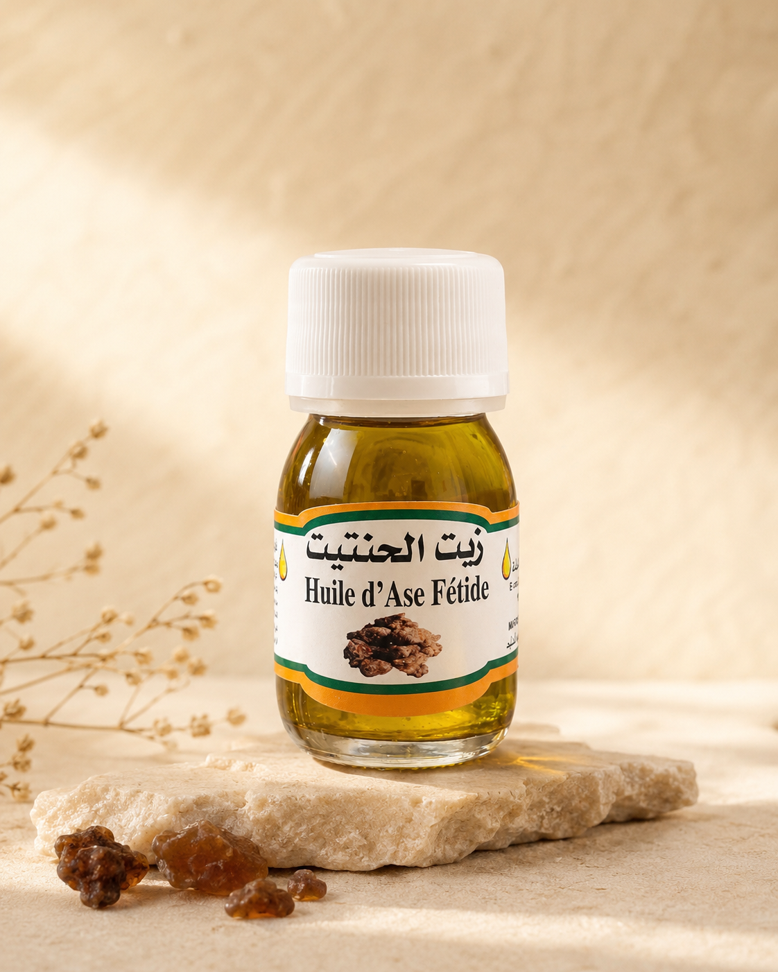 Huile d’Ase Fétide 100% Naturelle – Oum Chaimaa (10 ml)