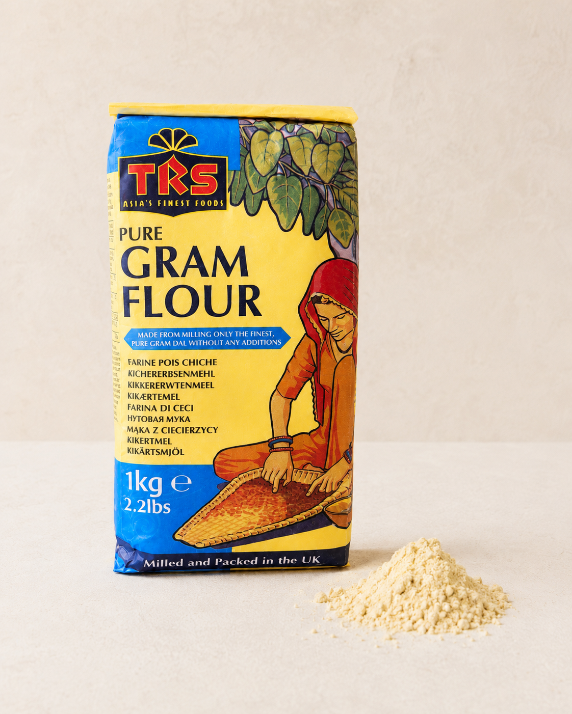 Farine de pois chiches (Gram Flour) 1kg – TRS – Sélectionné avec soin par Méva