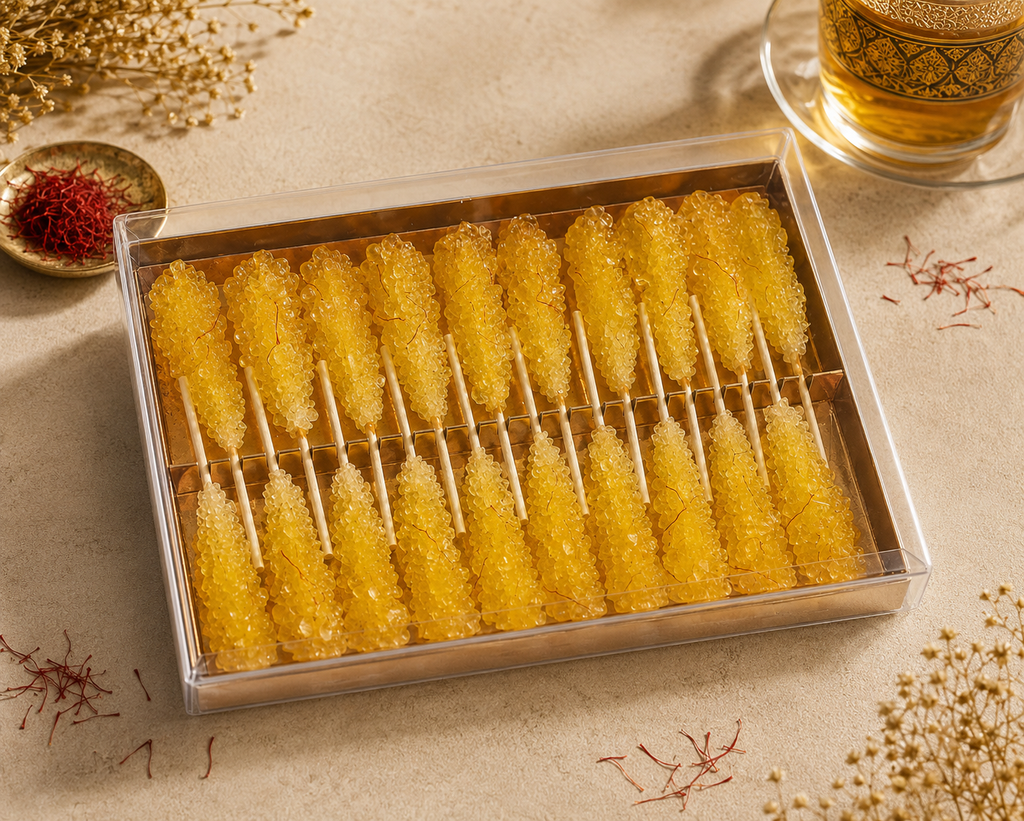 Boîte de 20 sucrettes au safran – Sélectionné avec soin par Méva
